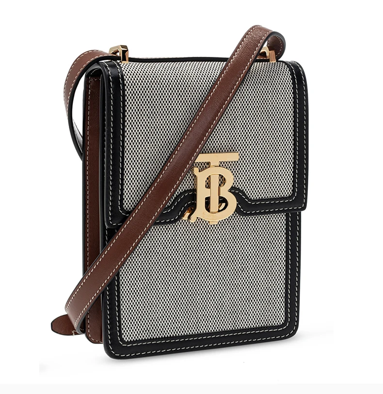 商品[国内直发] Burberry|BURBERRY 女士双色迷你斜跨包 8031859,价格¥7122,第5张图片详细描述