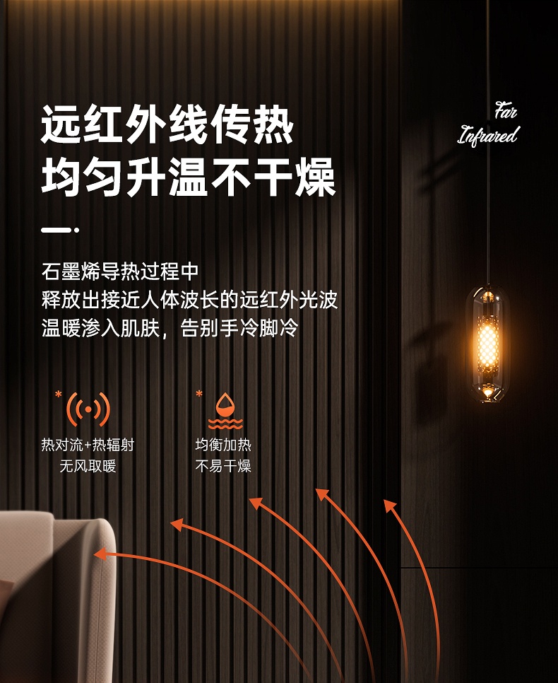商品[国内直发] Panasonic|松下石墨烯取暖器家用节能电暖气客厅全屋速热大面积电暖器烤火炉,价格¥3009,第11张图片详细描述