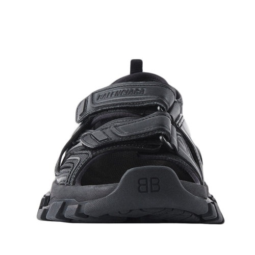 商品Balenciaga|Balenciaga/巴黎世家  TRACK系列 男士黑色氯丁橡胶和橡胶凉鞋617542W2CC11000,价格¥6607,第4张图片详细描述
