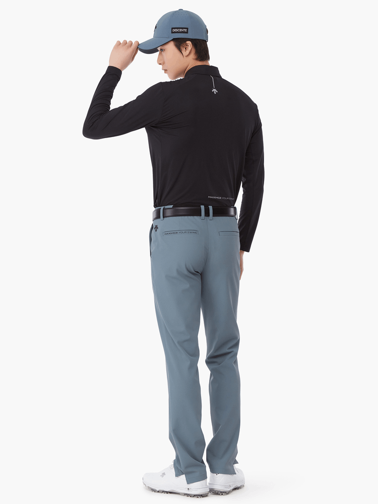 商品DESCENTE|【Brilliant|包邮包税】高尔夫系列男款F360简约LOGO速干长袖衬衫 DP22MFTL48-STNG,价格¥1269,第3张图片详细描述