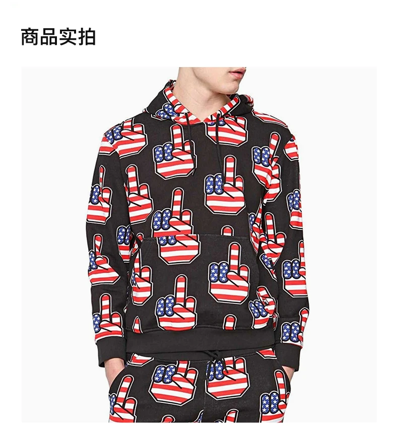 商品Moschino|MOSCHINO 黑色男士卫衣/帽衫 M642300-M3525-0011,价格¥671,第4张图片详细描述