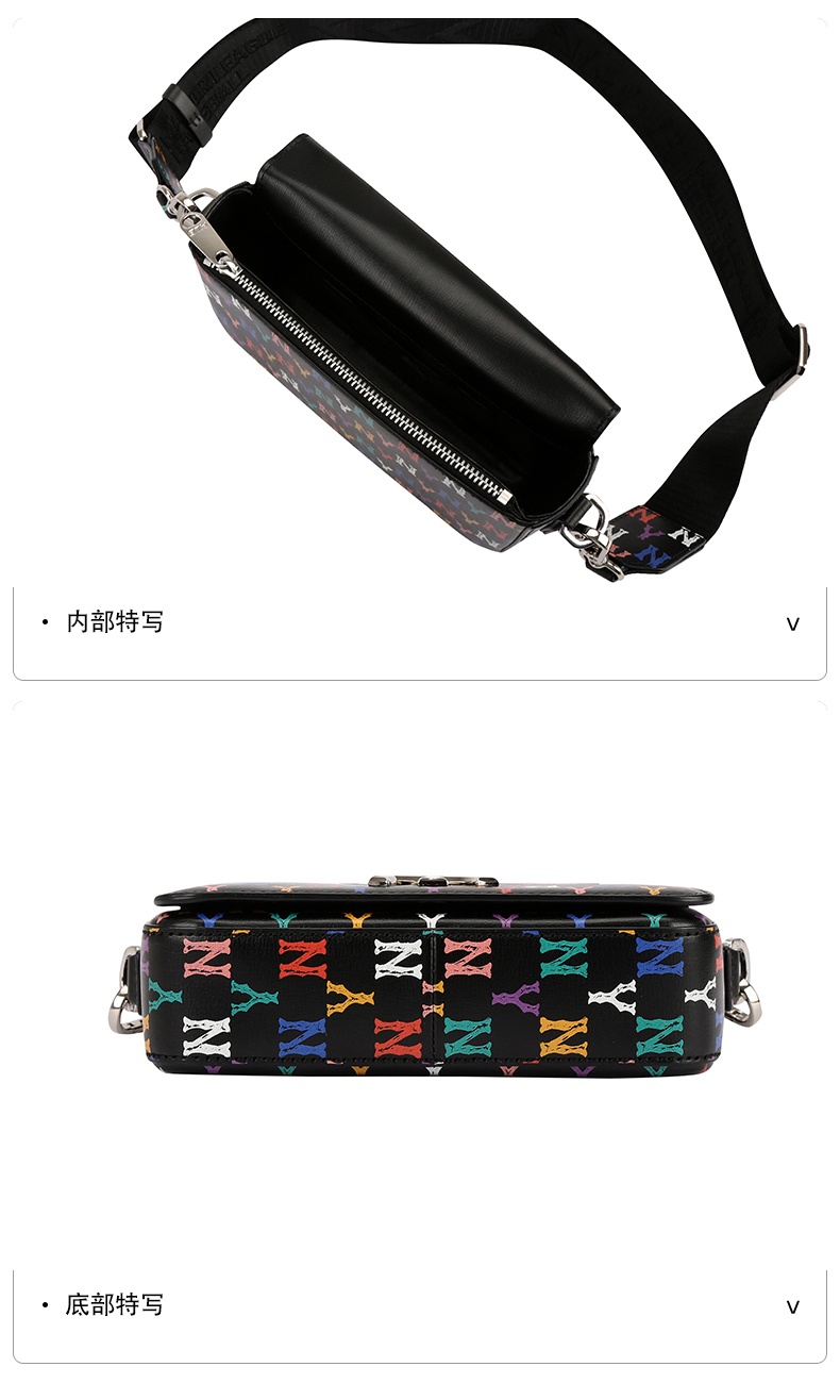 商品[国内直发] MLB|【官方防伪验证 国内发】MLB 潮牌NY满标老花系列 斜挎包单肩包 男女同款  32BGPC111,价格¥751,第8张图片详细描述