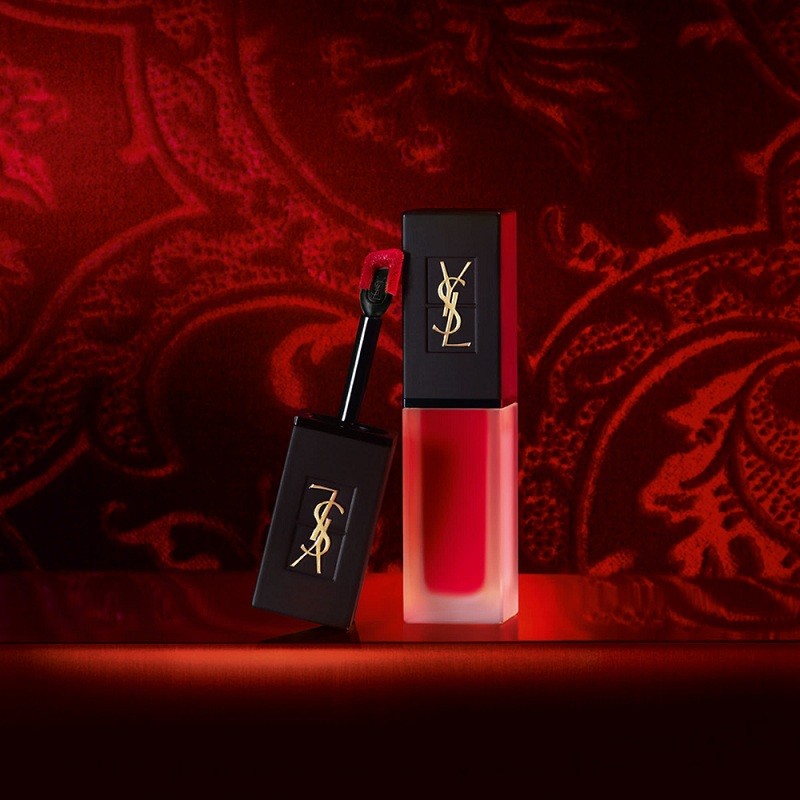 商品Yves Saint Laurent|YSL圣罗兰新款黑管丝绒哑光唇釉唇彩6ml,价格¥236,第3张图片详细描述