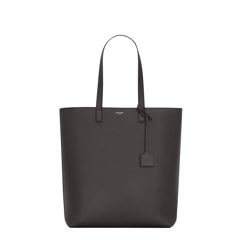 商品Yves Saint Laurent|SAINT LAURENT PARIS/圣罗兰 YSL 22春夏新款BOLD系列 男士灰白色粒面皮革配可拆卸小袋单肩手提购物包,价格¥10329,第2张图片详细描述