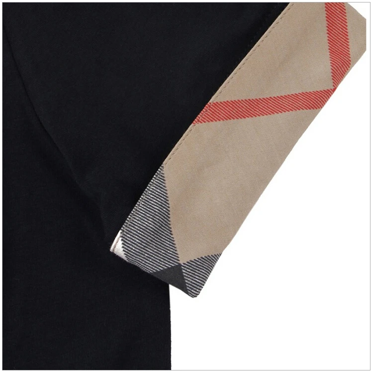 商品[国内直发] Burberry|Burberry 博柏利 女士深蓝色纯棉圆领短袖T恤 3877319,价格¥1037,第6张图片详细描述
