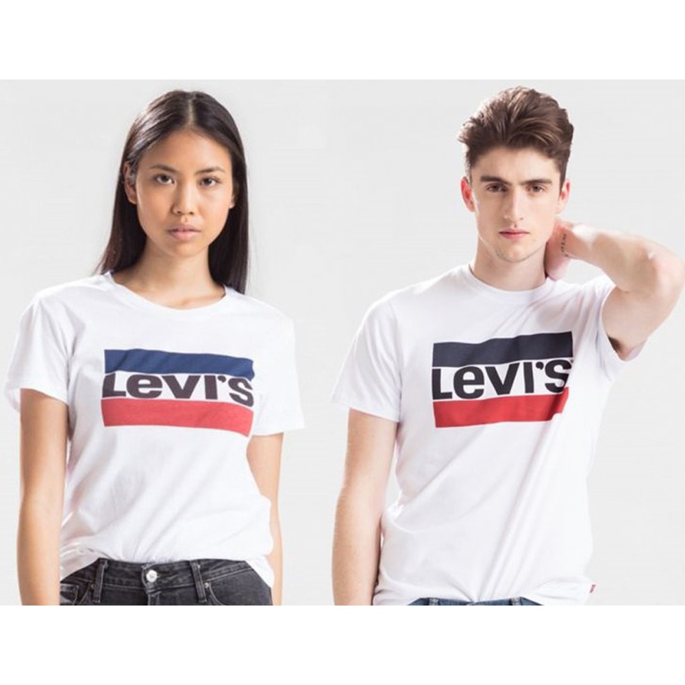 商品Levi's|包邮｜李维斯男式白色100%全棉LOGO印花短袖 圆领T恤 54914-0020（预计 1 周发货）【Z洛杉矶直发】,价格¥211,第3张图片详细描述