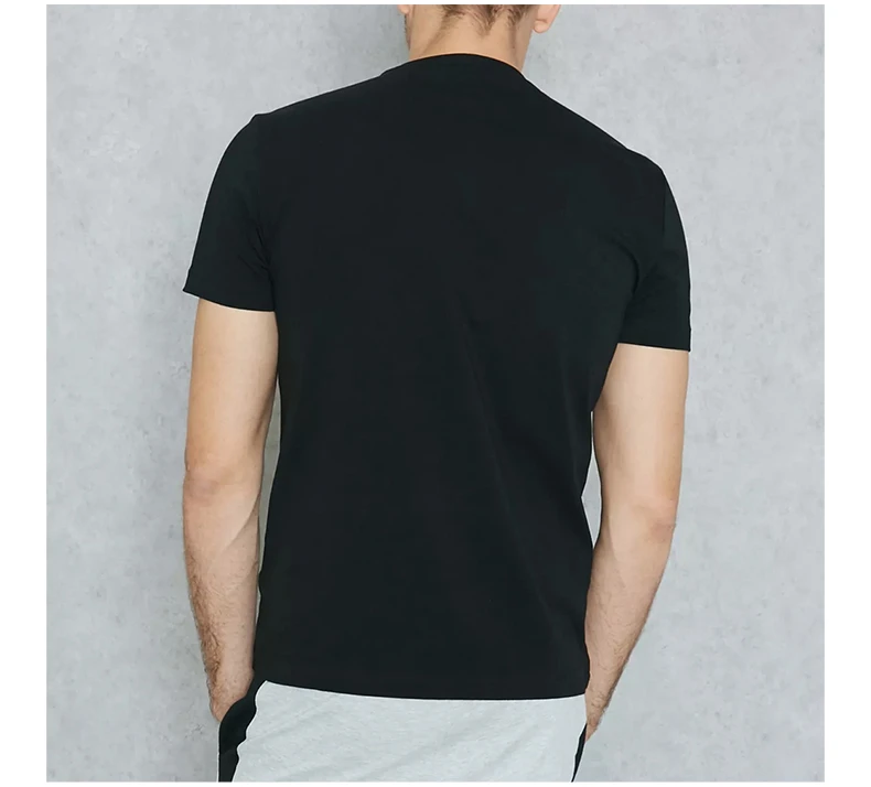 商品[国内直发] Emporio Armani|EMPORIO ARMANI 安普里奥·阿玛尼 SS22 字母logo印花白色圆领棉质短袖男士T恤 3YPTF7-PJ18Z-1200,价格¥468,第5张图片详细描述