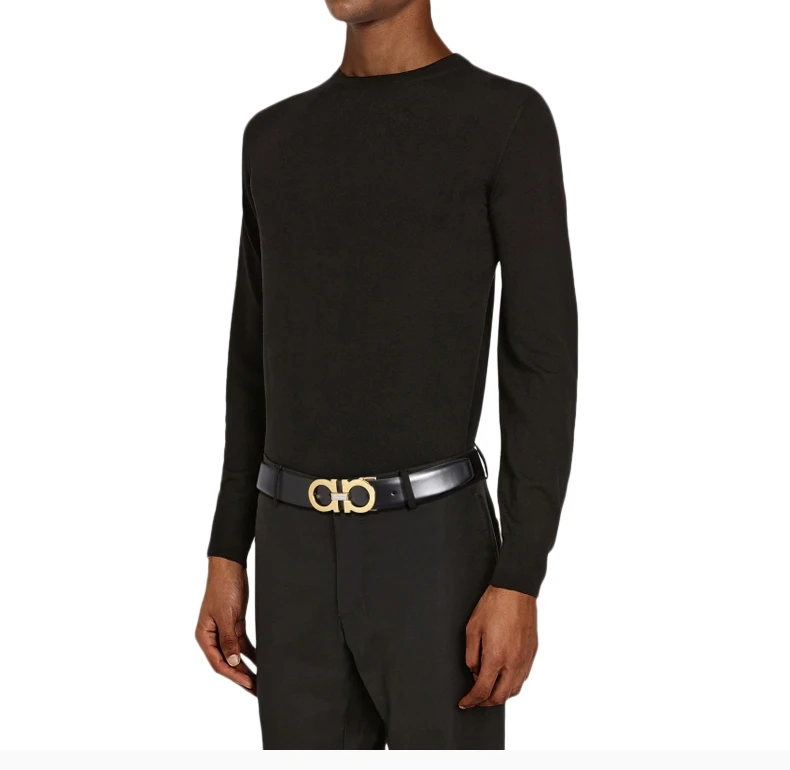 商品Salvatore Ferragamo|SALVATORE FERRAGAMO 黑色男士腰带 67-9493-723890【包装随机，部分无包装盒】,价格¥2590,第7张图片详细描述