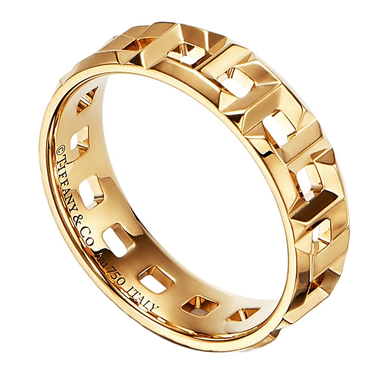 商品Tiffany & Co.|  Tiffany & Co./蒂芙尼 18K 黄金 True 宽式戒指GRP10567,价格¥19438,第2张图片详细描述