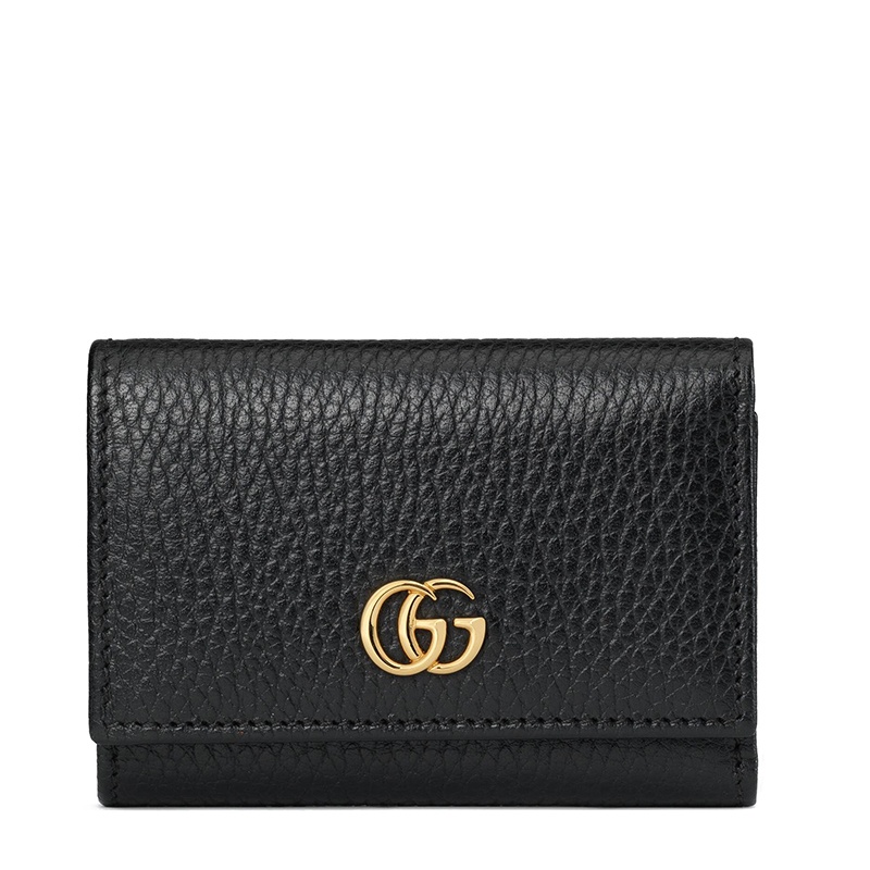 商品Gucci|GUCCI/古驰 GG Marmont系列 女士中号黑色皮革双G钱包,价格¥3665,第2张图片详细描述