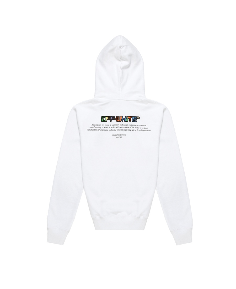商品Off-White|男白棉连帽长袖套头卫衣 OMBB034F21FLE001-0184（澳门仓发货）,价格¥3543,第6张图片详细描述