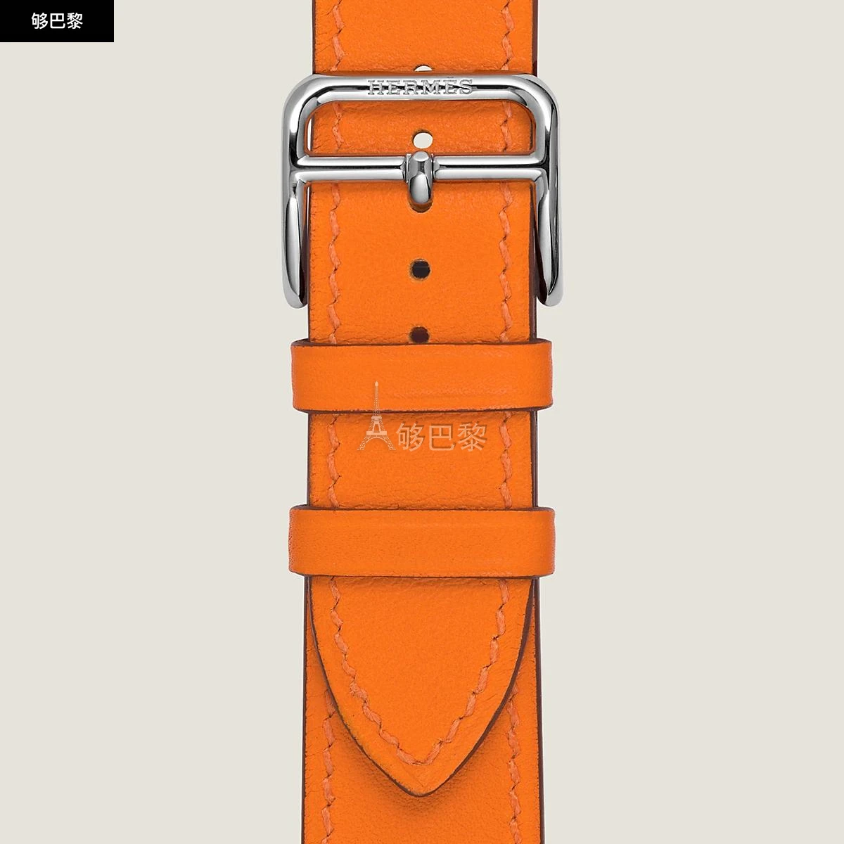 商品Hermes|【预售】 爱马仕 24秋冬 女士 手表带 Bracelet pour Heure H Moyen modèle 30 mm, simple tour WKB0097WK93104,价格¥3173,第3张图片详细描述