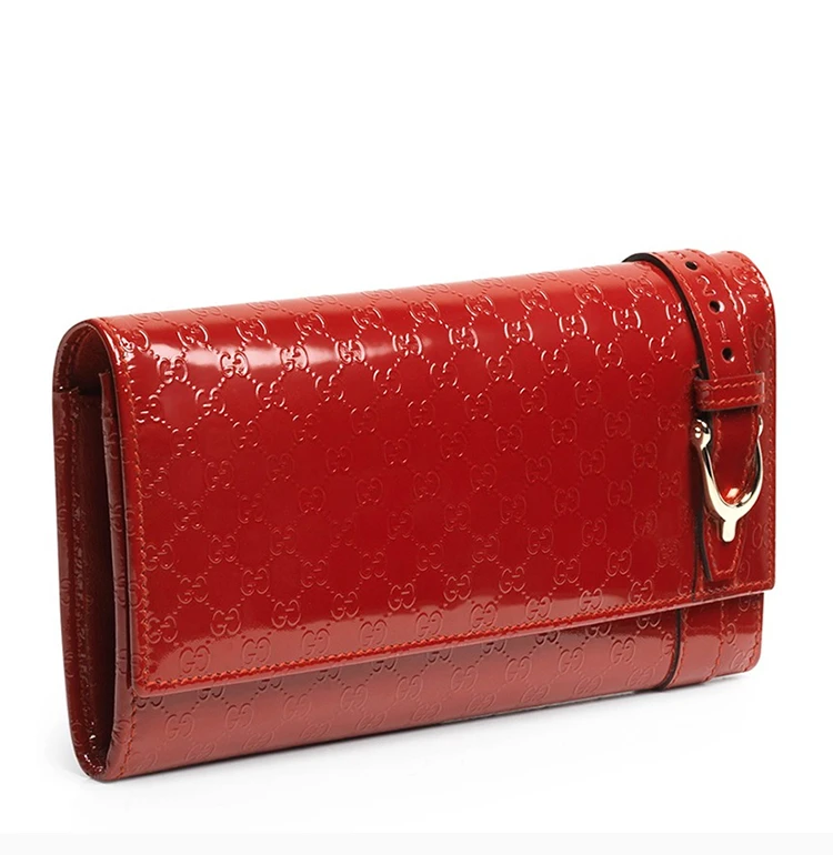 商品[国内直发] Gucci|GUCCI 女士红色漆皮零钱包 309760-AV13G-6227,价格¥3786,第7张图片详细描述