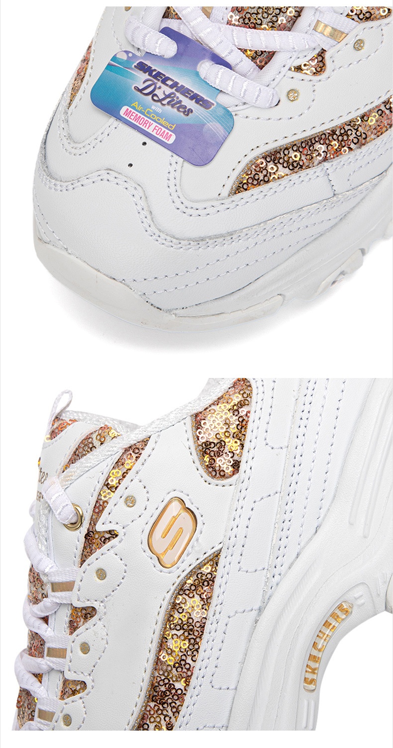 商品[国内直发] SKECHERS|斯凯奇 女 休闲鞋 熊猫鞋 11916-WGD,价格¥434,第3张图片详细描述