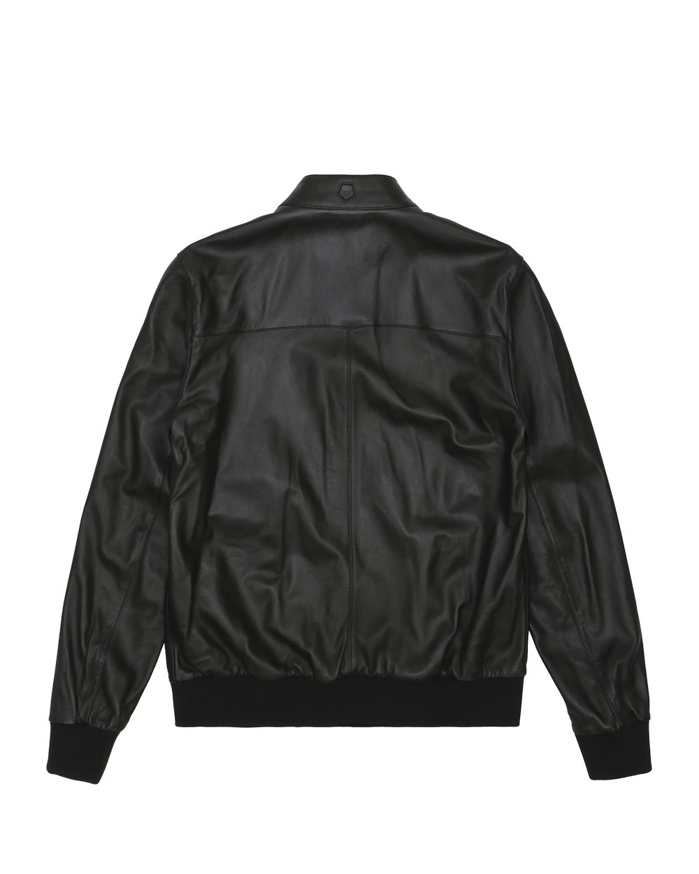 商品Zegna|ZEGNA 男士黑色拉链皮夹克（羊皮革）,价格¥3755,第6张图片详细描述