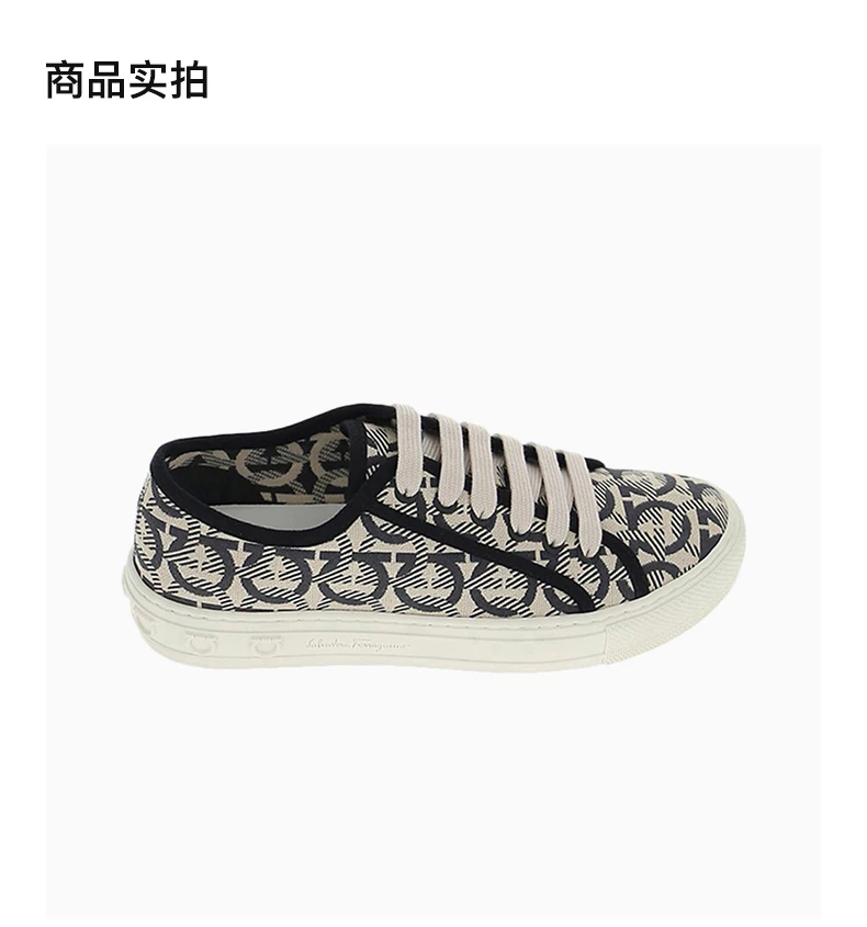 商品Salvatore Ferragamo|SALVATORE FERRAGAMO 米色女士运动鞋 03-5303-707040,价格¥2866,第4张图片详细描述