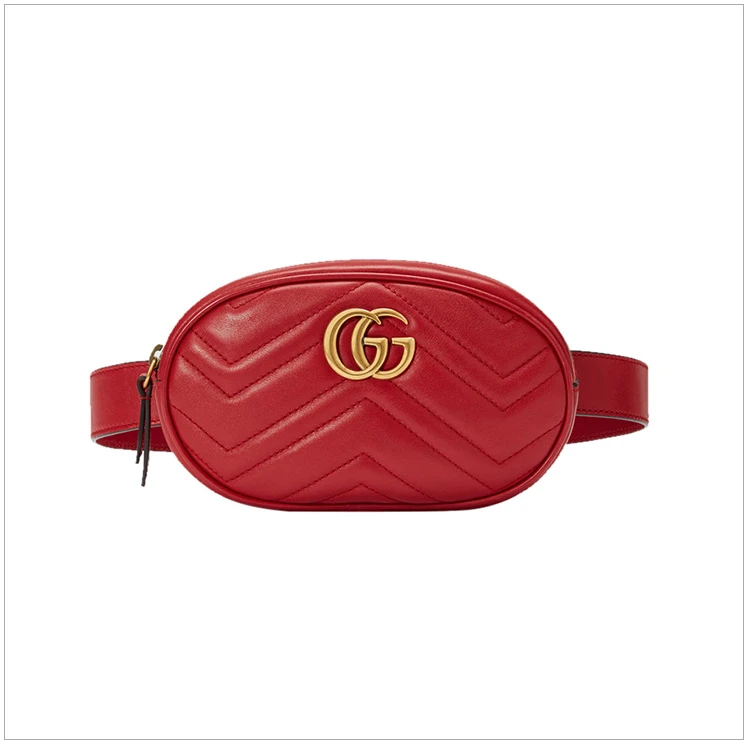 商品[国内直发] Gucci|GUCCI 红色女士腰包 476434-DSVRT-6433,价格¥6114,第3张图片详细描述