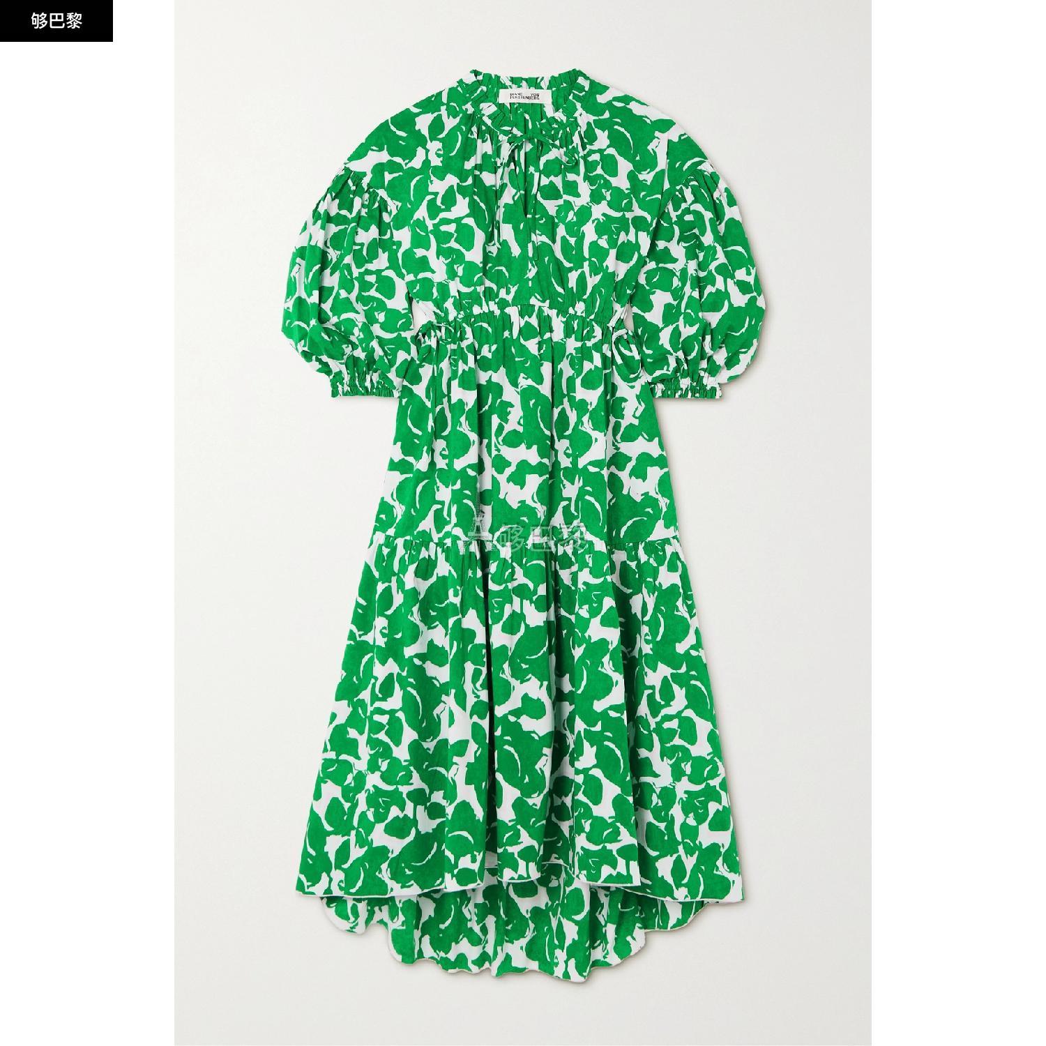 商品Diane von Furstenberg|包邮包税【预售7天发货】 DIANE VON FURSTENBERG 23秋冬 女士 连衣裙 Artie 印花棉质混纺中长连衣裙 1647597309096783 DVFDL2R010FLNTG ,价格¥5205,第4张图片详细描述