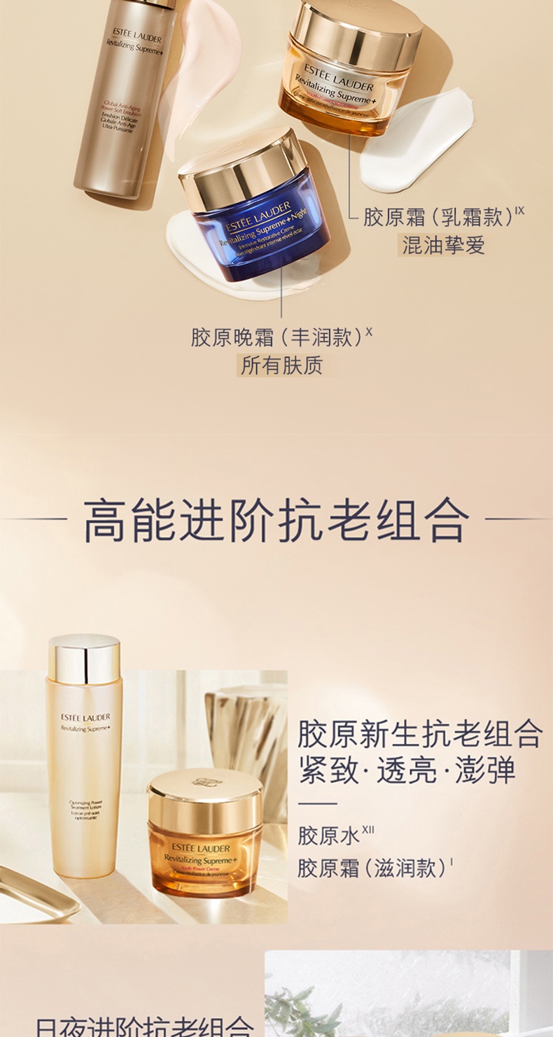 商品Estée Lauder|雅诗兰黛 智妍紧塑精华面霜 胶原霜 补��水保湿 淡纹抗老 滋润/清爽款 50/75ml,价格¥384,第8张图片详细描述