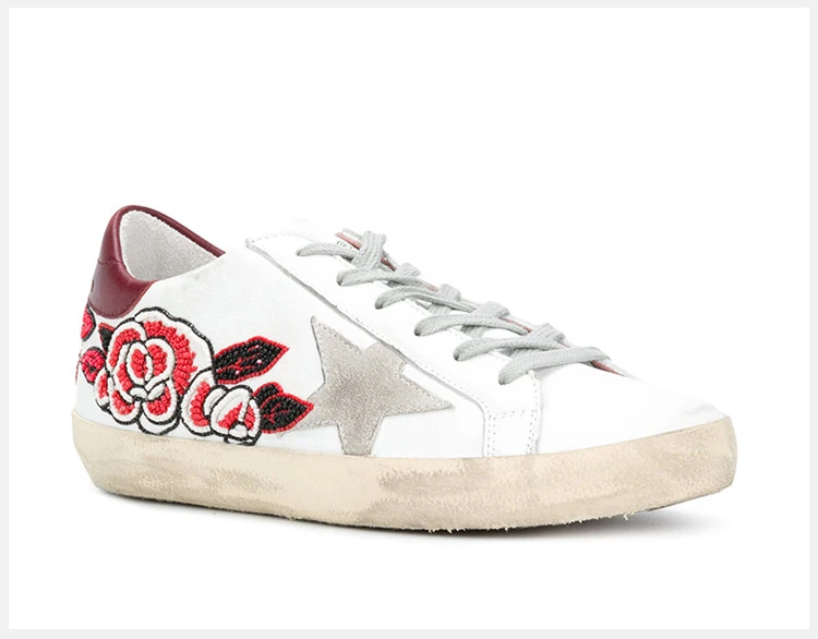 商品[国内直发] Golden Goose|GOLDEN GOOSE DELUXE BRAND 白色女士运动鞋 G32WS590-G41,价格¥3644,第5张图片详细描述