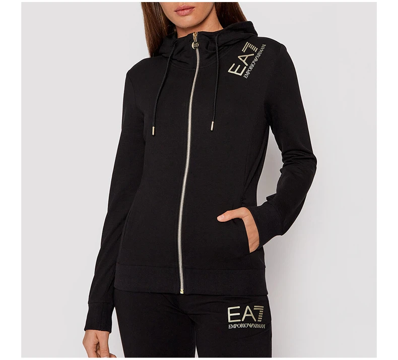 商品Emporio Armani|EMPORIO ARMANI 黑色女士卫衣/帽衫 6KTM06-TJCQZ-1200,价格¥689,第5张图片详细描述