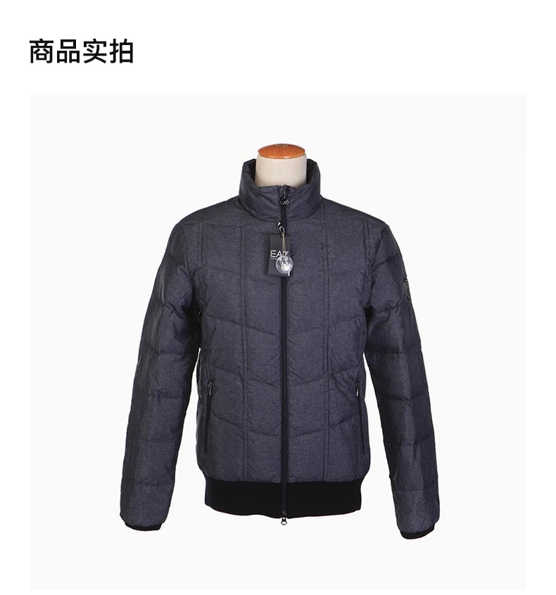 商品Emporio Armani|EMPORIO ARMANI 深灰色男士羽绒服 271588-4A358-02836,价格¥1869,第3张图片详细描述