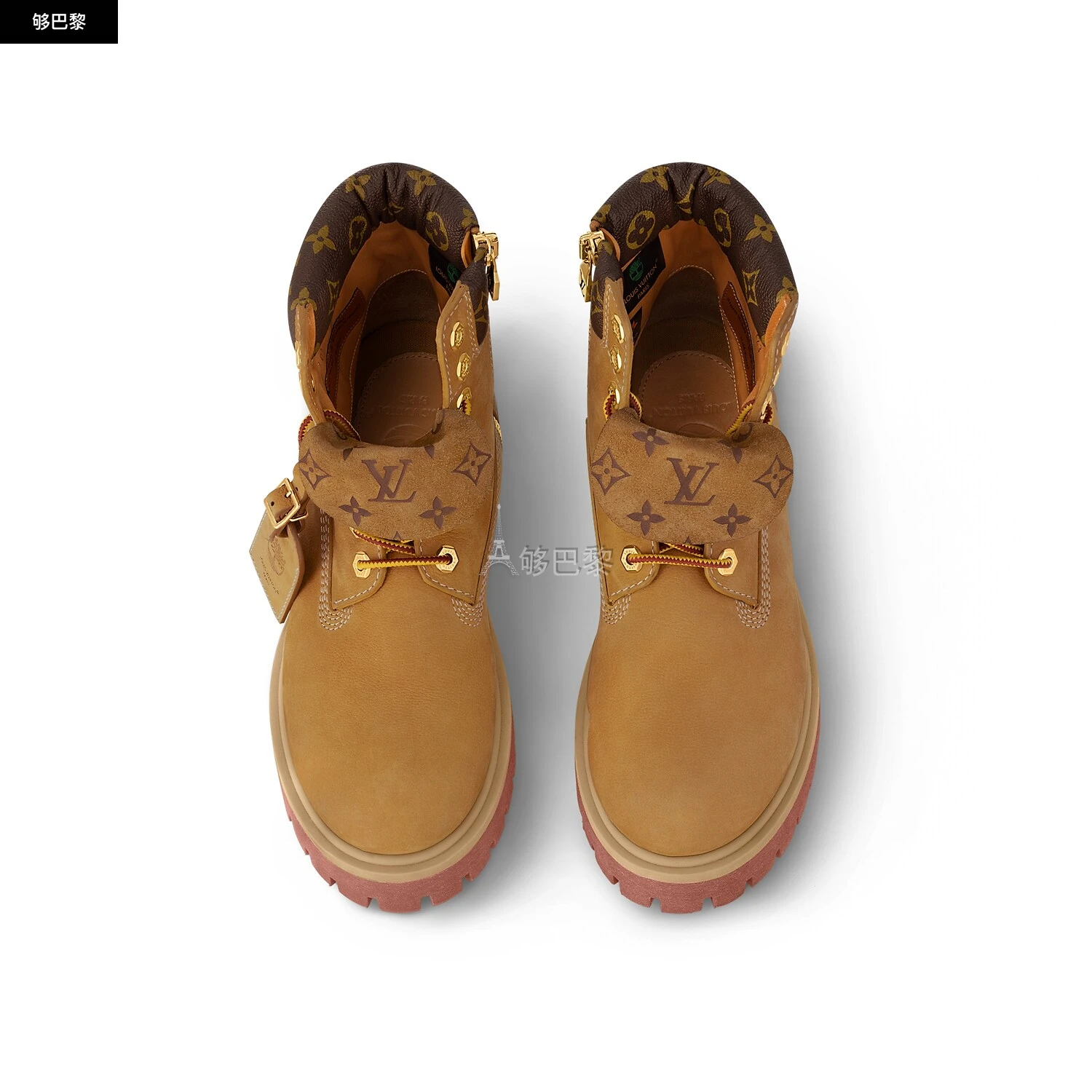 商品Louis Vuitton|【预售】 LV路易威登 25春夏 男士 短靴 LV x Timberland 及踝靴 1AD74X ,价格¥22802,第6张图片详细描述