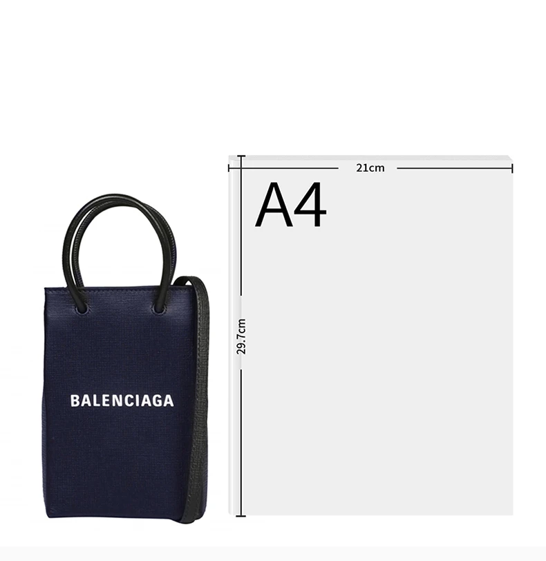 商品[国内直发] Balenciaga|BALENCIAGA 海军蓝色女士手提包 593826-0AI2N-4611,价格¥7433,第4张图片详细描述