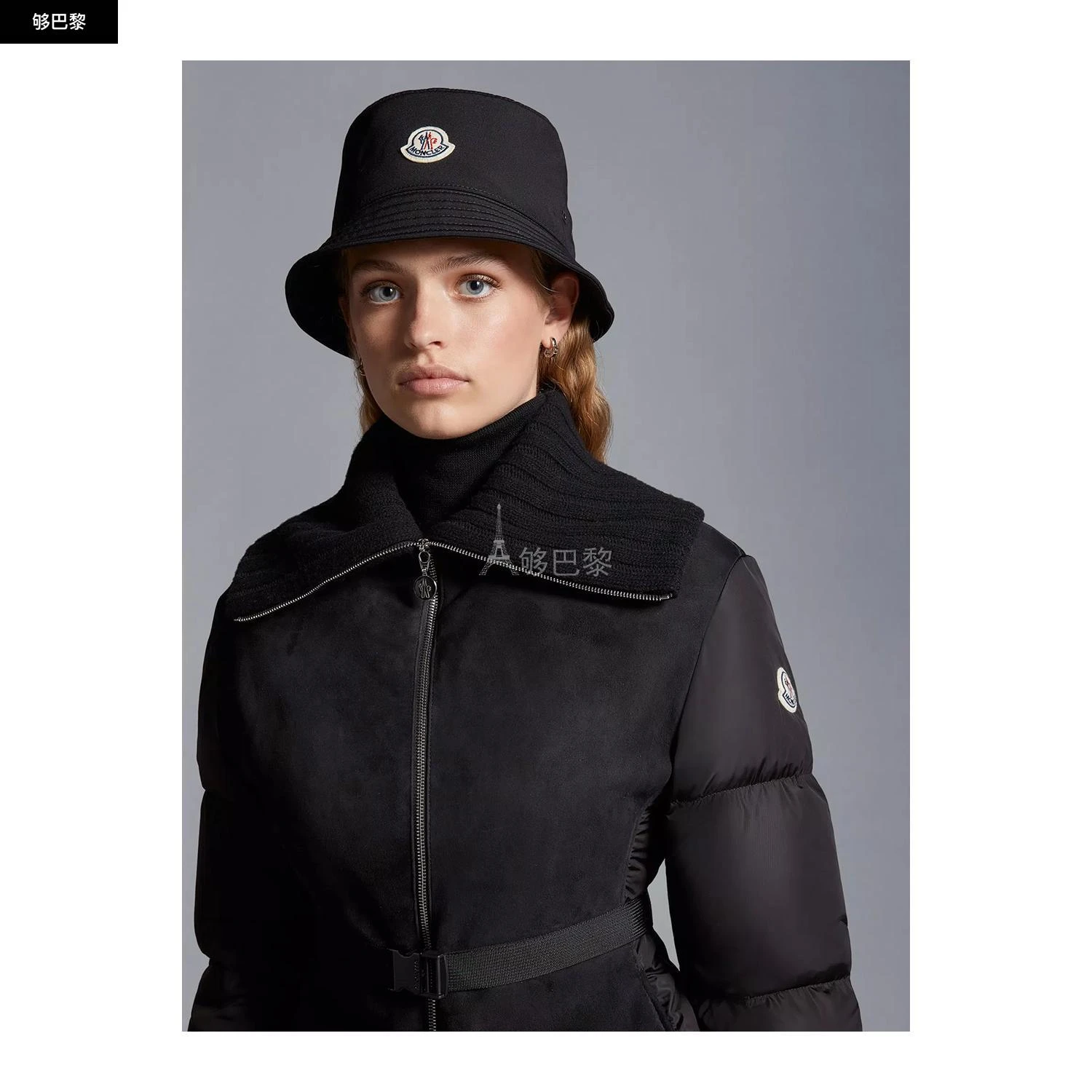 商品Moncler|【特惠8.2折】包邮包税【预售7天发货】 MONCLER盟可睐 23秋冬 女士 渔夫帽 帽子 2317307 I20933B0008057843999 ,价格¥2168,第5张图片详细描述