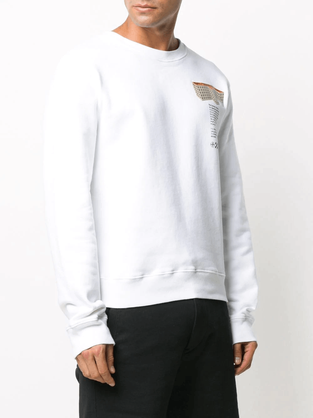 商品Off-White|男白棉质印花长袖卫衣 OMBA025R20E30007-0188（澳门仓发货）,价格¥2583,第7张图片详细描述