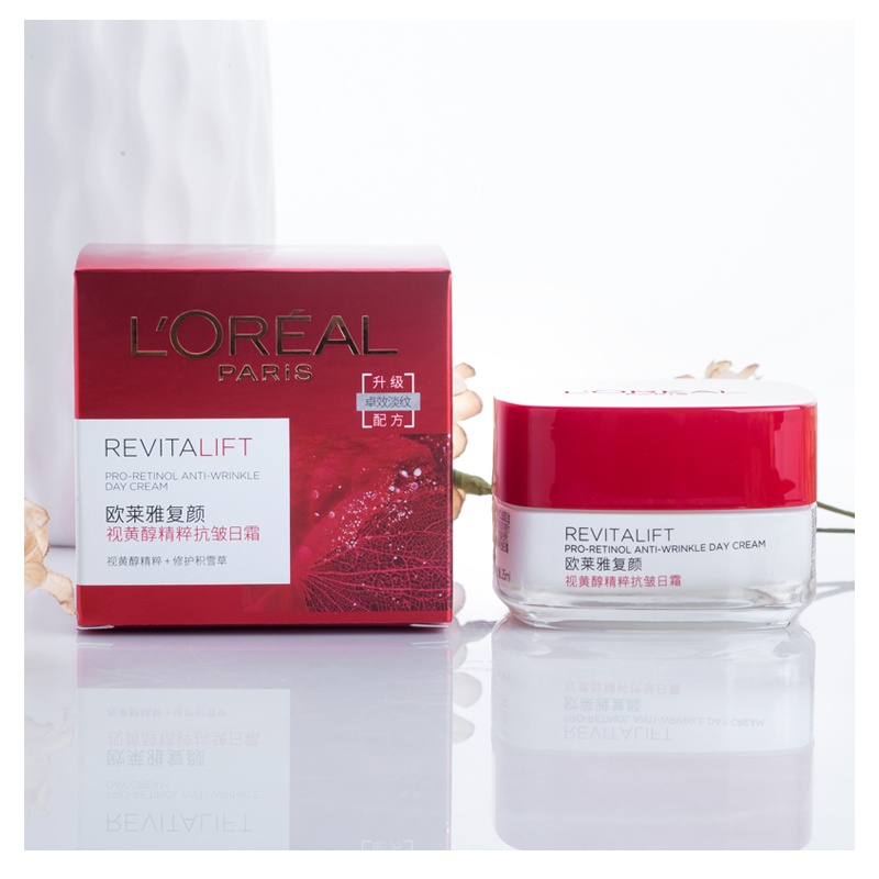 商品[国内直发] L'Oreal Paris|欧莱雅复颜视黄醇精粹抗皱日霜 25ml*2,价格¥112,第6张图片详细描述