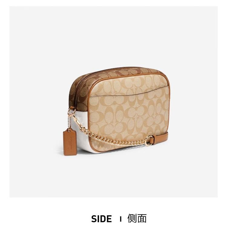 商品Coach|COACH/蔻驰 JAMIE 女士中号单肩斜挎相机包盒子包棕色CA172IMOTV 送礼好物 ,价格¥2062,第5张图片详细描述