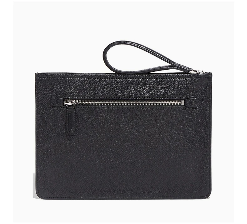 商品Salvatore Ferragamo|Salvatore Ferragamo 菲拉格慕 男士黑色拉链手拿包 24-A111-704475,价格¥3471,第2张图片详细描述
