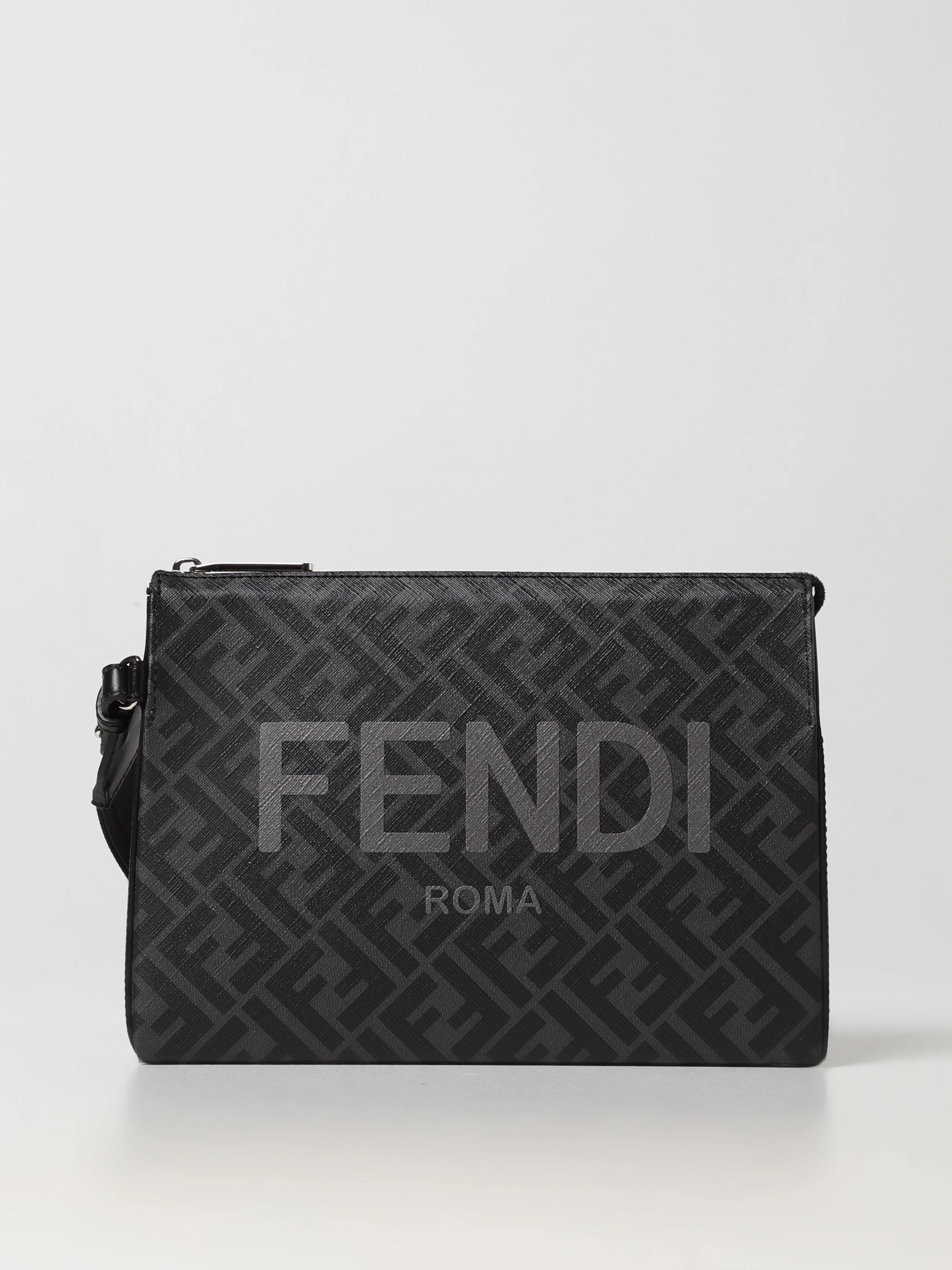 商品Fendi|FENDI 男士黑色皮革公文包 7VA564-AJJ4-F0GXN,价格¥4343,第1张图片详细描述