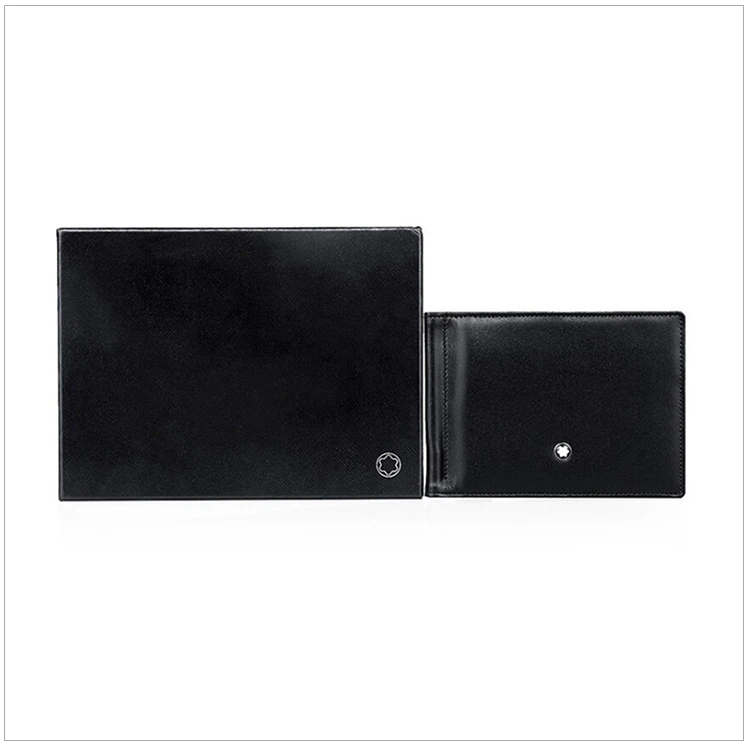 商品[国内直发] MontBlanc|Mont Blanc 万宝龙 男士大班系列黑色牛皮6片格配金属票夹钱夹 5525,价格¥1531,第16张图片详细描述