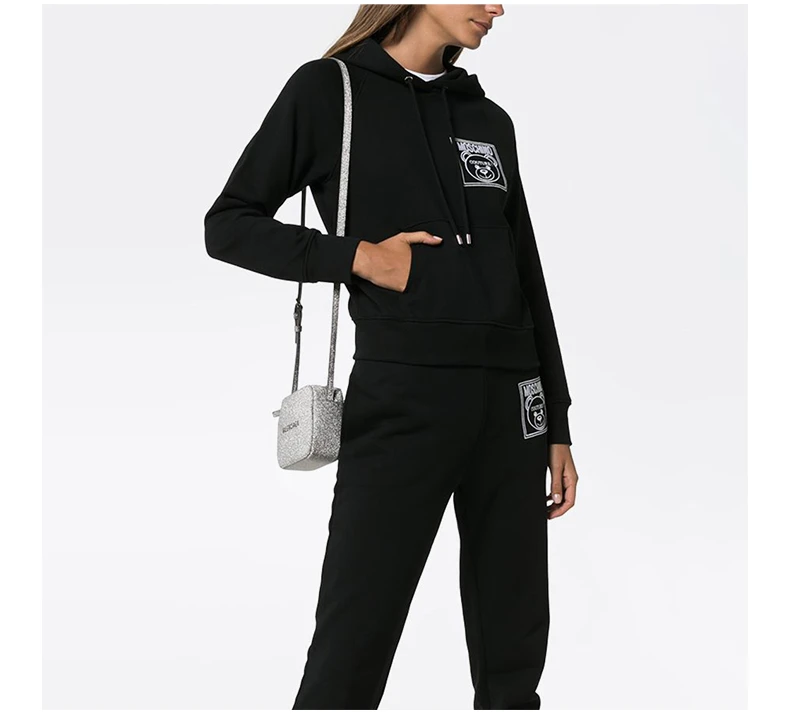 商品Moschino|MOSCHINO 黑色女士卫衣/帽衫 EA1709-5527-4555,价格¥1513,第7张图片详细描述