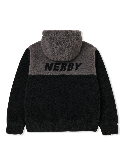 商品NERDY|【享贝家】NERDY 新款男女情侣款运动休闲加绒夹克 黑色\奶白色\粉红色（预售款，10天发货）PNEW22KJ0215,价格¥396,第7张图片详细描述