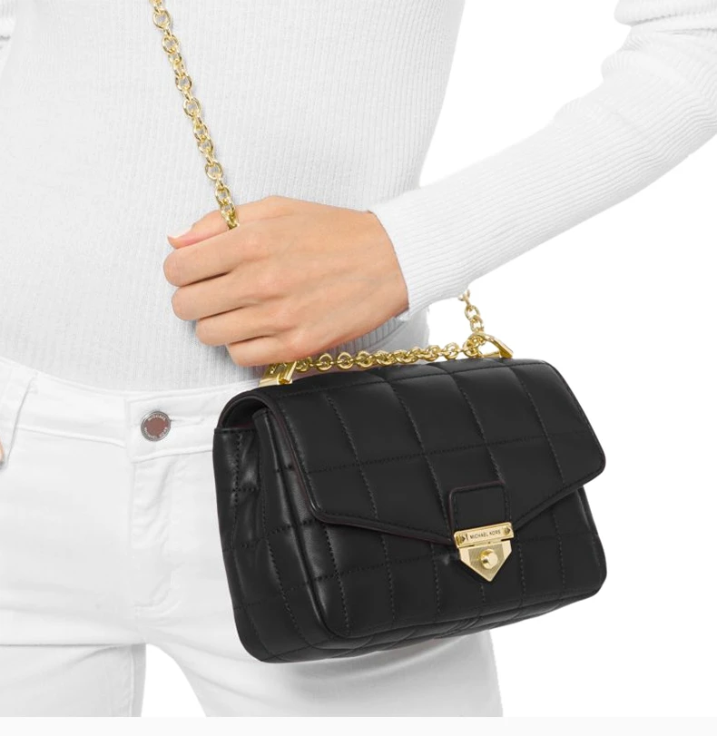 商品[国内直发] Michael Kors|MICHAEL KORS 黑色女士单肩包 30H0G1SL1T-BLACK,价格¥1696,第7张图片详细描述