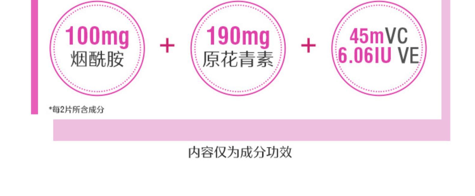 商品Swisse|阿sa同款Swisse斯维诗葡萄籽粉胶囊烟酰胺胶原蛋白原花青素维生素,价格¥107,第4张图片详细描述