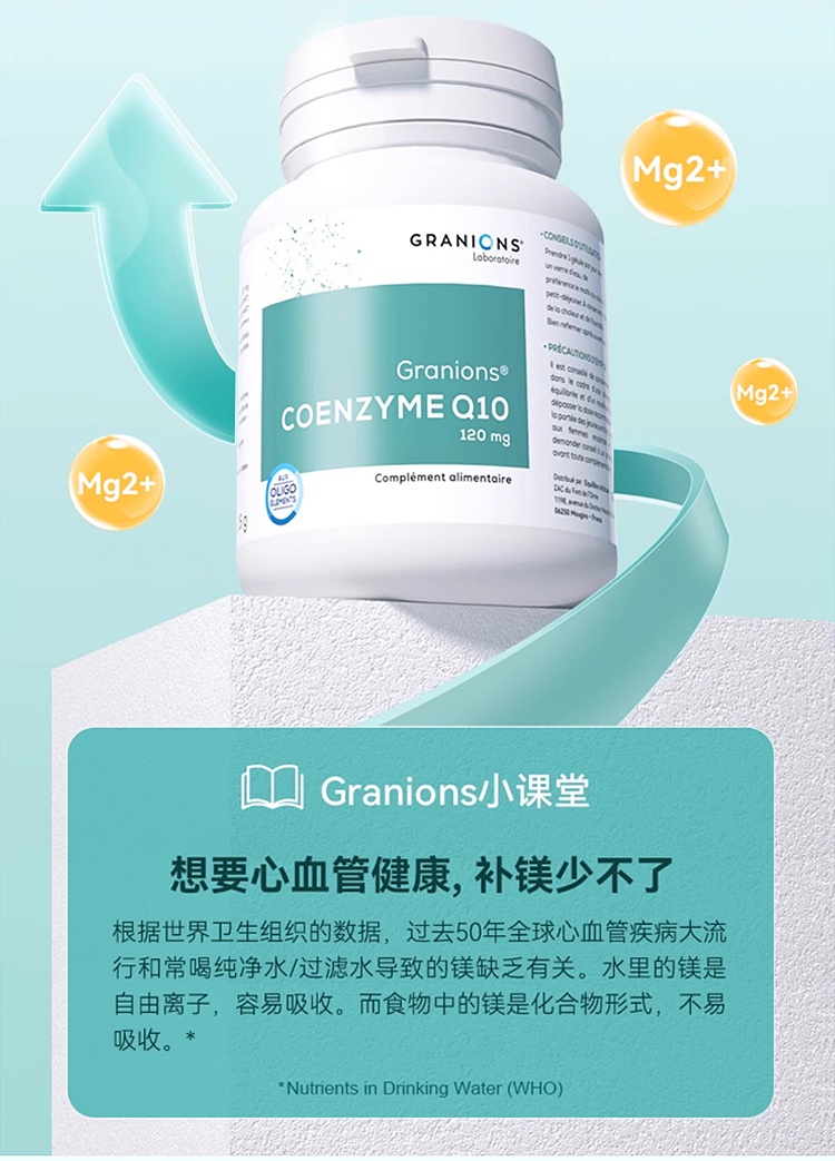 商品Granions|格兰宁高浓度辅酶Q10软胶囊 30粒 心肌保护血管健康,价格¥209,第14张图片详细描述