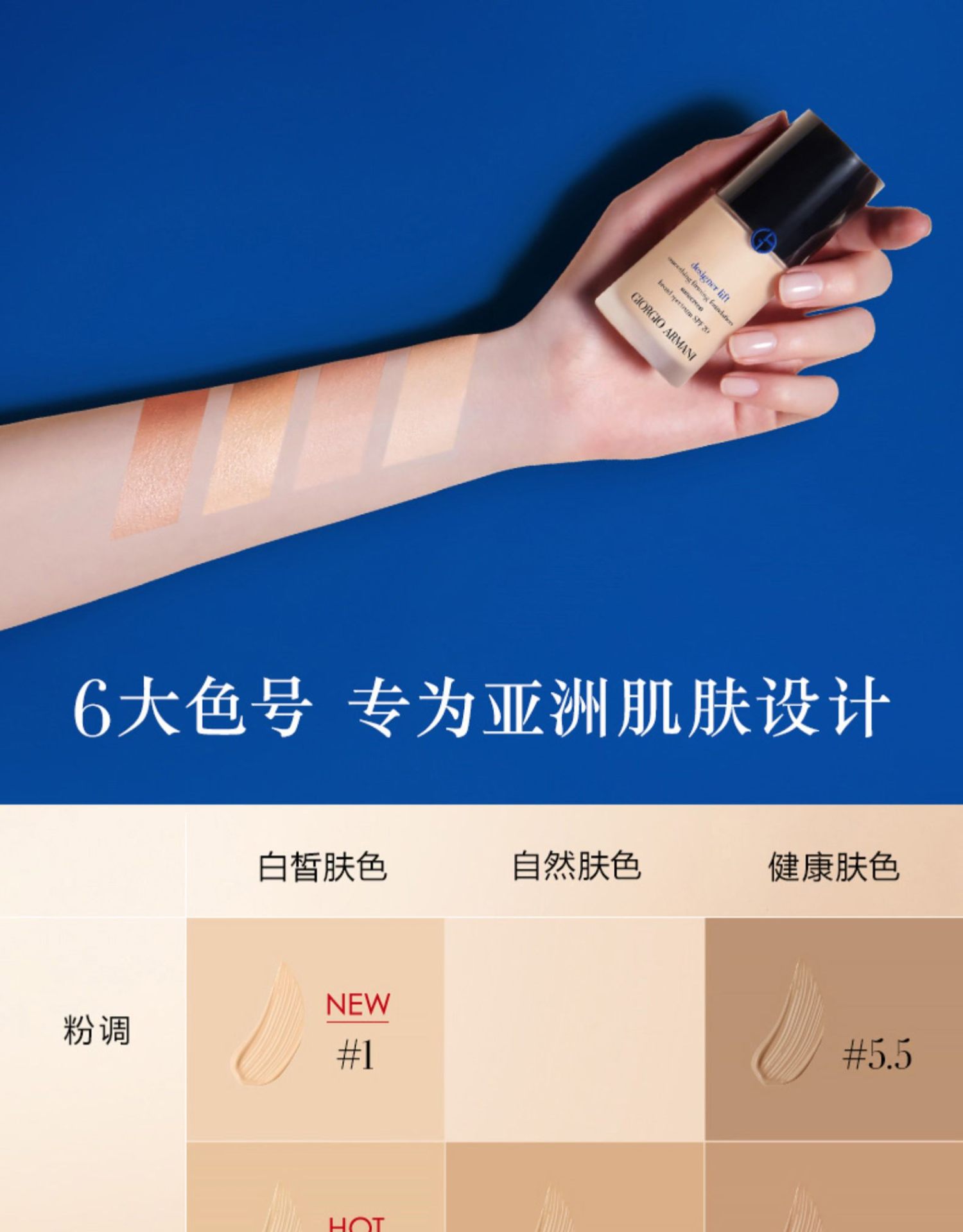 商品Armani|阿玛尼大师粉底液30ml,价格¥586,第9张图片详细描述