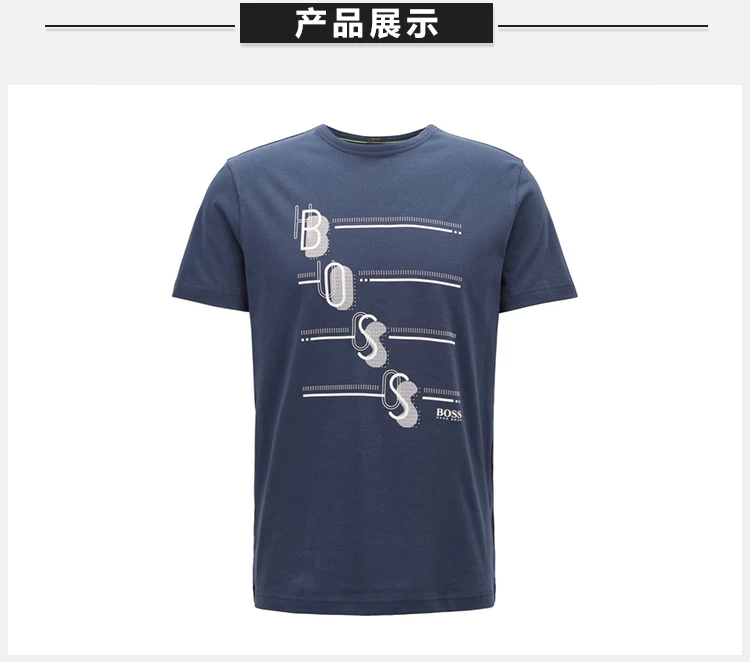商品Hugo Boss|HUGO BOSS 深蓝色男士T恤 TEE3-50389085-410,价格¥504,第4张图片详细描述