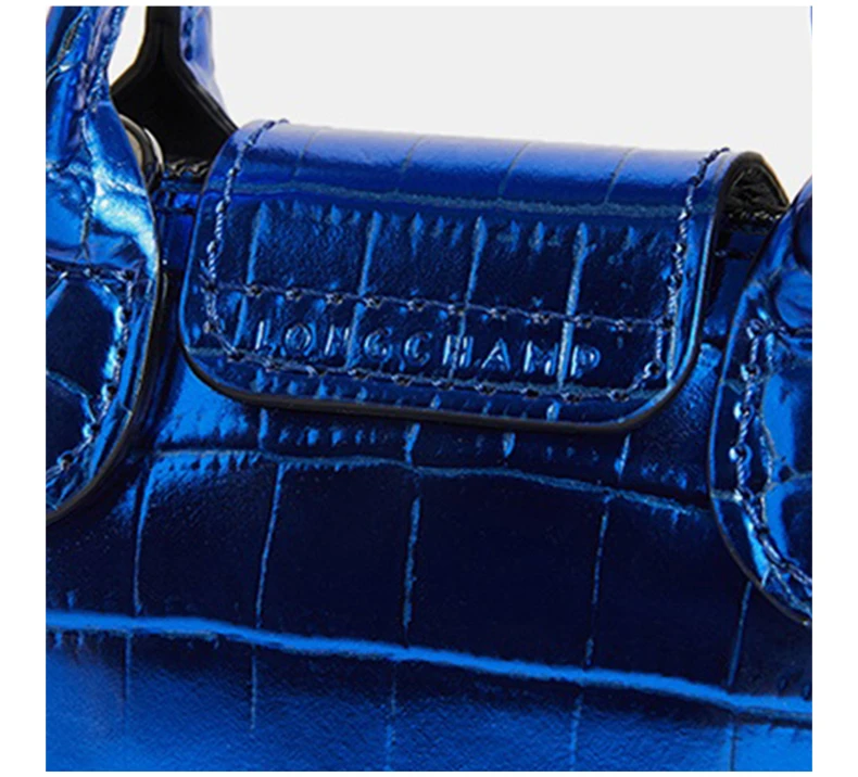 商品[国内直发] Longchamp|LONGCHAMP 女士宝蓝色牛皮鳄鱼纹迷你手提单肩斜挎包 10099HVC127,价格¥1983,第8张图片详细描述