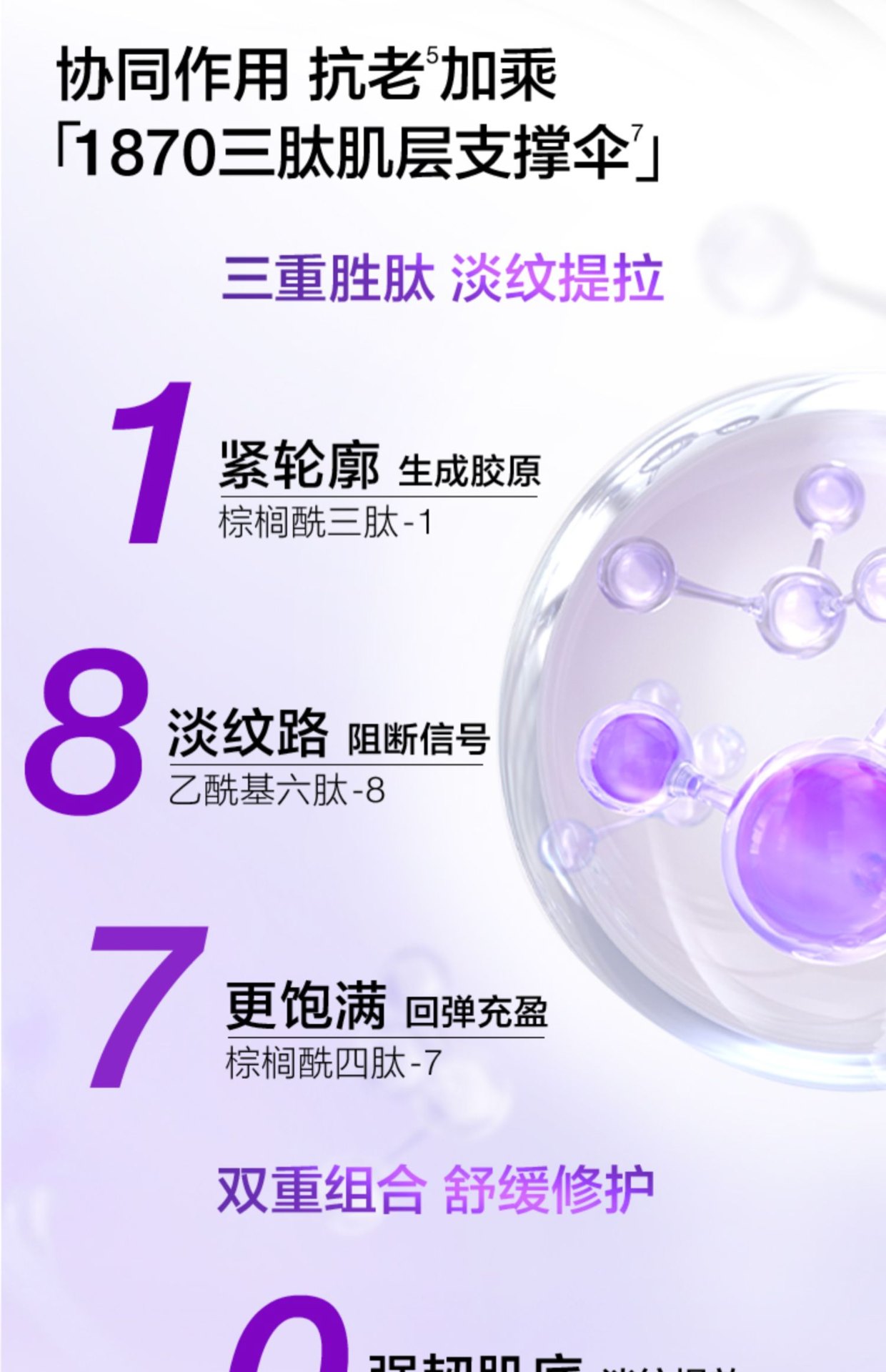 商品【原封正品】 Clinique|CLINIQUE 倩碧 智慧专研修护精华紫光瓶抗老精华 30/50/100ml 紧致抗皱淡纹,价格¥326,第6张图片详细描述