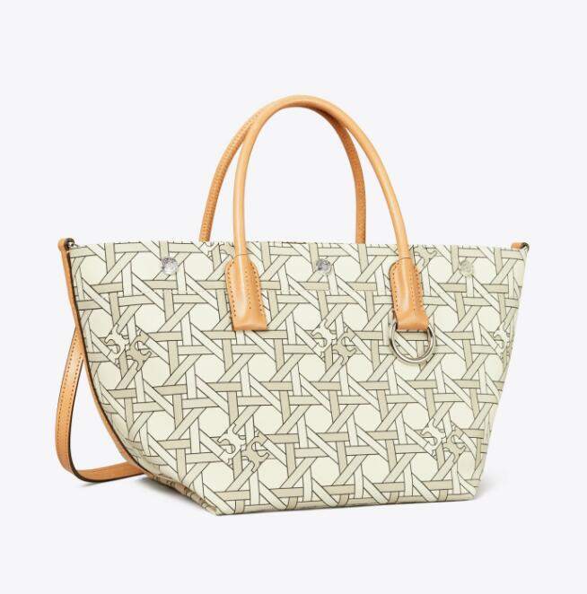 商品Tory Burch|汤丽柏琦小号帆布提篮编织托特包（香港仓发货）,价格¥1951,第11张图片详细描述