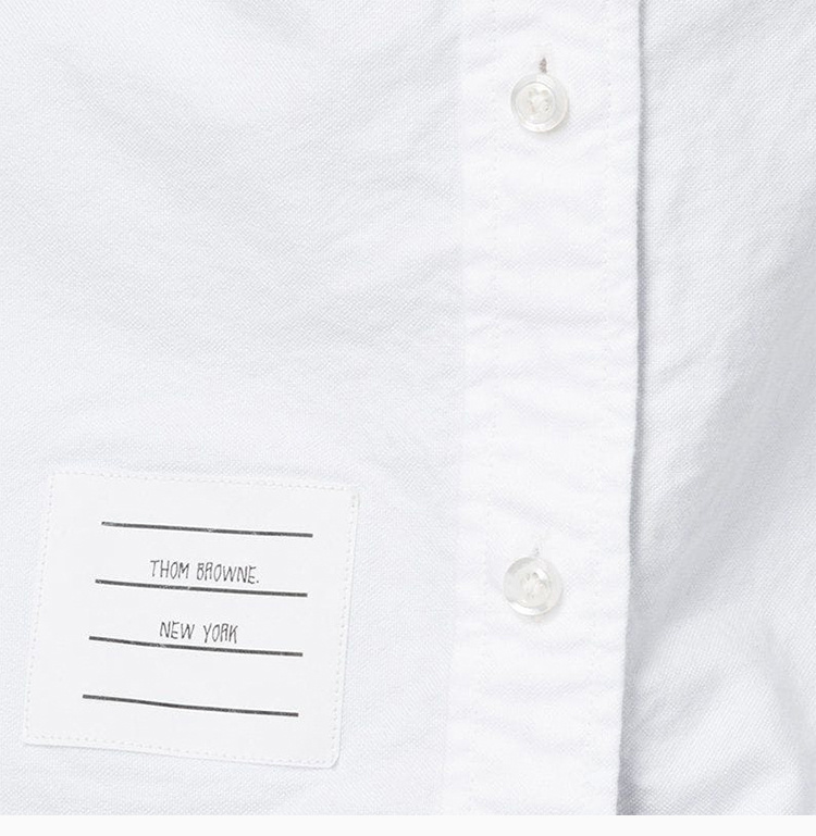 商品Thom Browne|Thom Browne 女士白色棉质衬衫 FLL005E-00139-100,价格¥2042,第10张图片详细描述