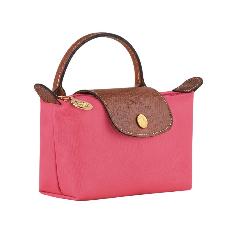 商品Longchamp|现货LONGCHAMP珑骧 LE PLIAGE女士红色帆布配皮带手柄手提包,价格¥736,第2张图片详细描述