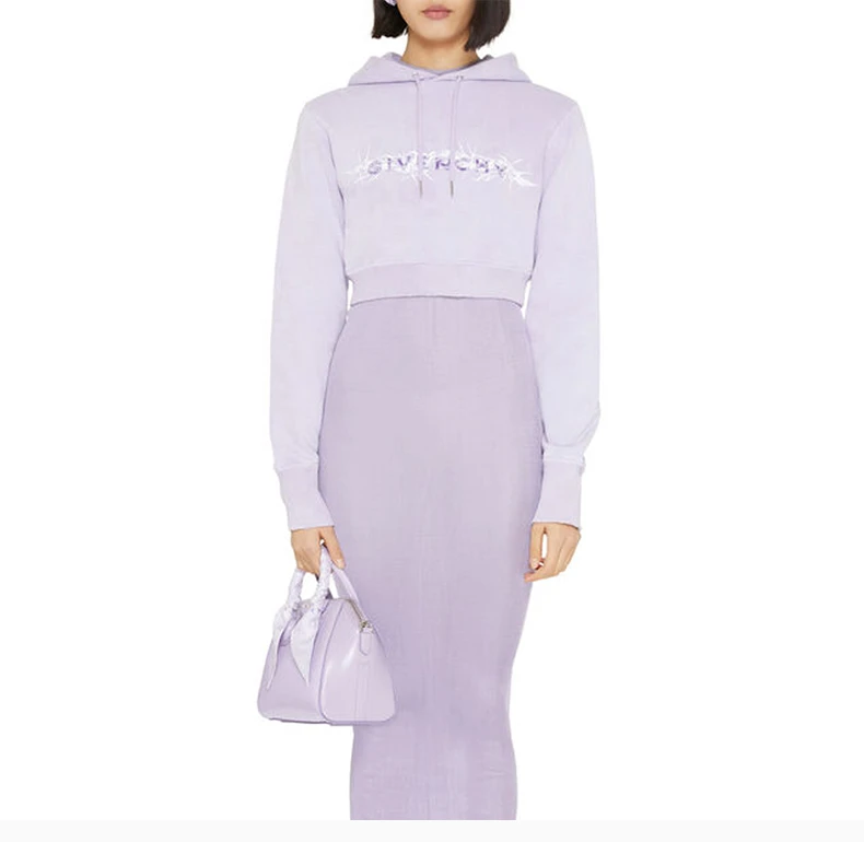 商品Givenchy|GIVENCHY 浅紫色女士卫衣/帽衫 BWJ0253Z77-540,价格¥3202,第5张图片详细描述