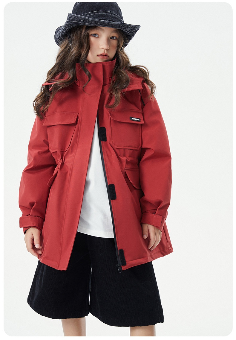 商品[国内直发] GLENVINTEN|格岚云顿英国品牌高端系列女童秋冬工装连帽羽绒服2024新款冬季儿童中大童三防保暖羽绒外套,价格¥560,第27张图片详细描述