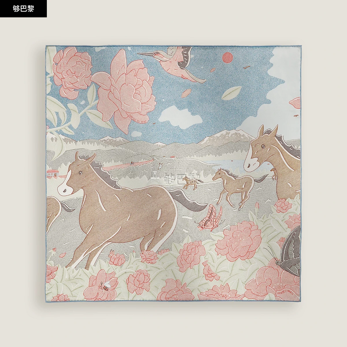 商品Hermes|【预售】 爱马仕 25春夏 女士 丝巾 Carré 70 Ivresse Au Vent H984122S 03 ,价格¥4690,第3张图片详细描述